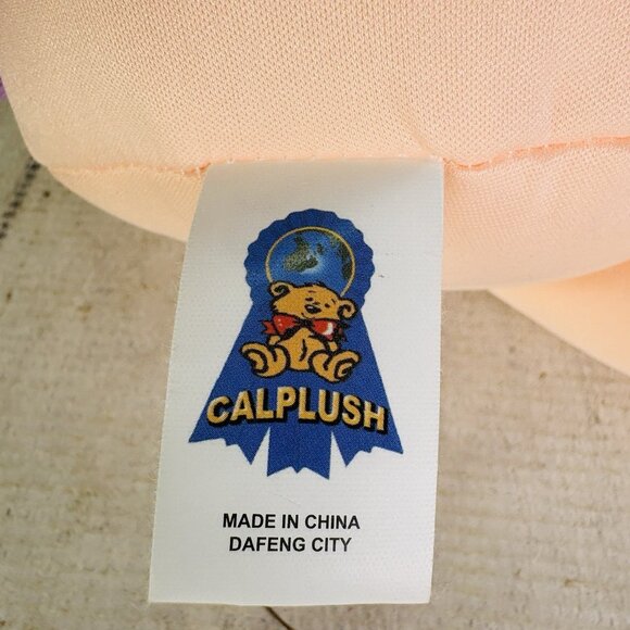 Large 24" Calplush CUTIE DOLLS Girl Purple Floral Butterfly Doll Plush W Tags - Picture 7 of 16